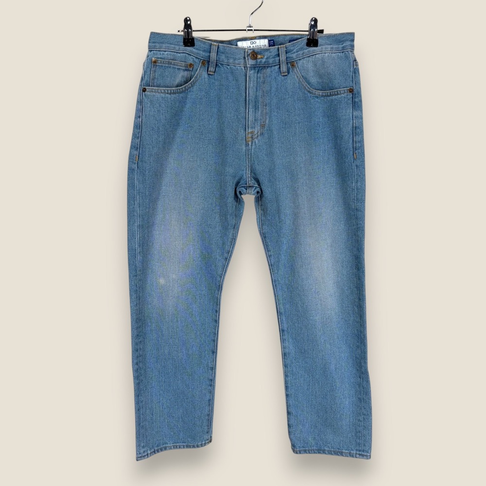 Peter Manning Five Eight Slim Fit Jeans Light Blue Wash Denim Men 34x27 (34x24)